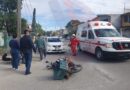 Camioneta manda a motociclista al hospital